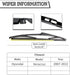 (Pack of 2) Rear Wiper Blade Set Replacement for Hyundai Veracruz IX55 2007-2012,Back Windshield Window,Rear wiper Accessories...