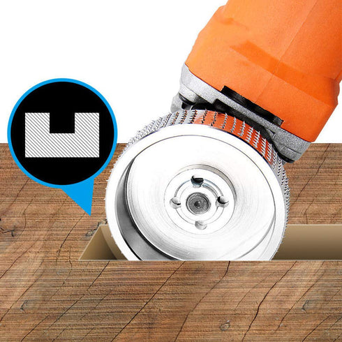 Wood Carving disc,Grinder Wood Tungsten Carbide Grinding Wheel Grinder Shaping Disc Bore Wood Sanding Carving Tool Woodworking Angle Grinder Attac...
