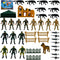 Action Figure Play Set 14pcs Military Toys Trooper with Accessories Including Army Gear Playset - Army Ranger Action Figures Military Toy Soldiers...
