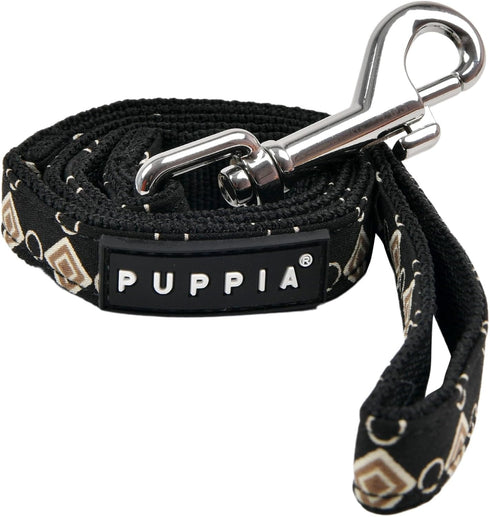 Puppia Jace Winter Dog Leash Walking Training Fashionable for Small and Medium Dogs, Black, Large...