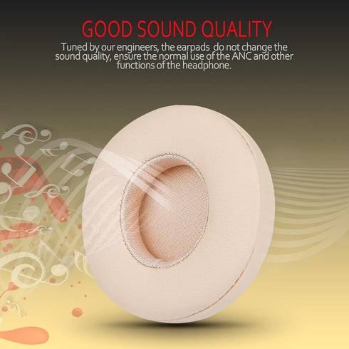Krone Kalpasmos Earpad Replacement for Beats Solo 2 & 3 Wireless/Wired Headphone, Ear Cushion Premium Protein Leather Memory Foam with Kits, Super...