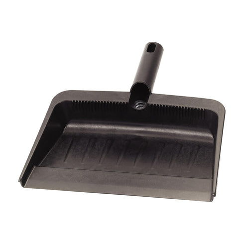 Carlisle FoodService Products 8 Inch Heavy-Duty Dust Pan, Durable Plastic, Black – For Commercial and Home Use...