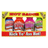 ASS KICKIN' Premium Hot Sauce Bottles Gourmet Gift Set Travel Size – .75 oz. 4 Pack - Try if you dare! – Perfect Gourmet Christmas Gifts for the H...