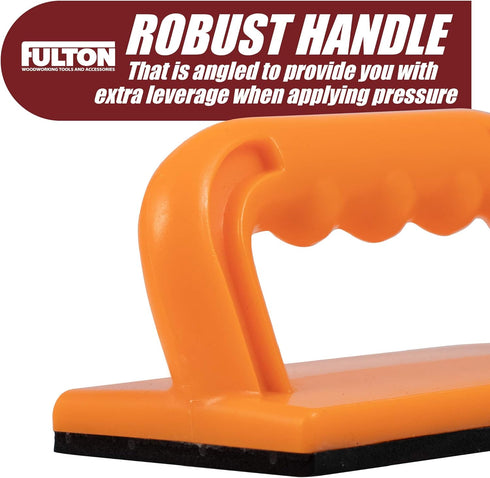 Fulton Safety Push Block 2 Pack, Orange Color for High Visibility Ideal for Use On Router Tables, Jointers, Shapers and Band Saws...