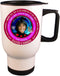 David Cassidy 14 Oz Stainless Steel WH Travel Mug With Lid, Astrology Aries Zodiac Metal Tiger...