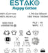 Estako Happy Cotton, 60% Cotton 40% Acrylic Yarn, Soft, Fine/Sport (2) for Crochet and Knitting 1.76 Oz (50g) / 180 Yrds (165m) (4910 - Green)......
