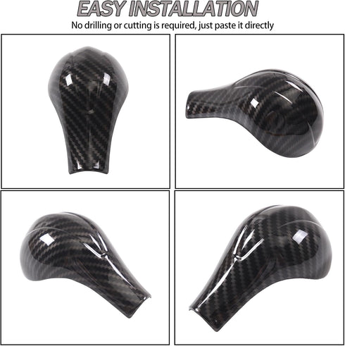ABS Gear Shift Knob Head Cover Compatible with Infiniti QX80 2013-2017/Nissan Touareg Gear Shift Knob Head Cover Cap,Car Gear Handle Head Gear Lev...