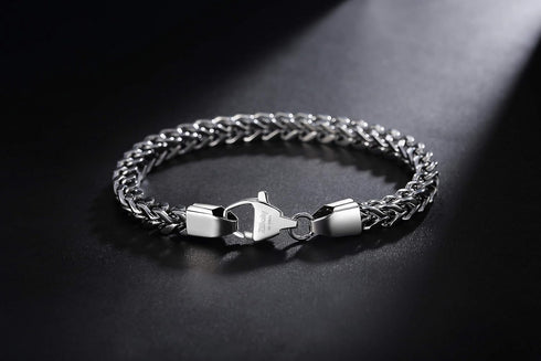 Franco Bracelet - Stainless Steel Men's Bracelet, Multicolored, 6mm Thick Chain Bracelet for Men and Boys...
