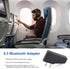 Bluetooth 5.3 Adapter for Wireless/Wired Headphones, 2 in 1 Airplane Bluetooth Adapter with 3.5mm Aux Jack Compatible with Airplane/Home TV/Gym/Bo...
