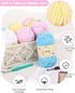 Katech 12pcs Blanket Yarn 600g Chenille Yarn, 654 Yards Velvet Yarn for Crocheting Flufffy Chunky Yarn for Knitting Shawls Blanket, Super Soft Bul...