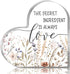 Kitchen Decor for Counter - Acrylic Plaque Sign Kitchen Desk Decor- The Secret Ingredient is Always Love Kitchen Quote Sign -Warm Home Kitchen Des...