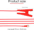2 Pieces Farm Electric Fence Jump Connector Fencing System Wire Electric Fence Jump Cable with Crocodile Clip (Red)...