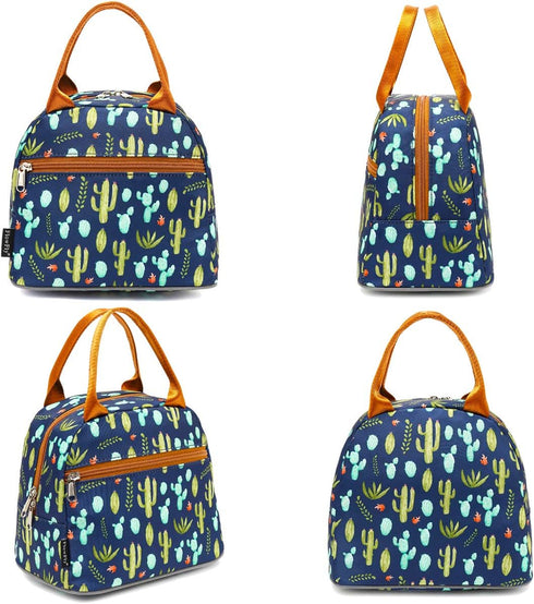 FlowFly Insulated Lunch Cooler Bag - Tote Bag Organizer for Women/Men, Cactus...