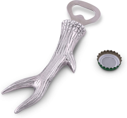 Arthur Court Aluminum Deer Antler Bottle Opener - Rustic Stag Beer Bottle Openers For Men Forged Stainless Steel Head Unique Bottle Opener Cool Ru...