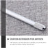 Operitacx 8pcs Stainless Steel Pencil Extenders Crayon Extenders Pen Extenders Pencil Extender Holder Pencil Lengthener Holder for Office Sketch A...