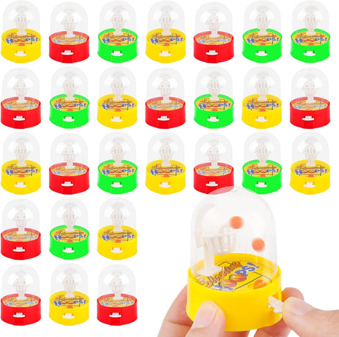 Mini Basketball Games 28pcs Finger Basketball Shooting Games Basketball Party Favors for Kids 8-12 Desktop Table Basketball Hoop Fidget Game Space...
