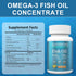 Fish-Oil Omega3-Fatty Acids-Supplement Small-Softgels - 180Count 1440mg for Healthy Heart Brain Eyes Support High EPA DHA Easy to Swallow...
