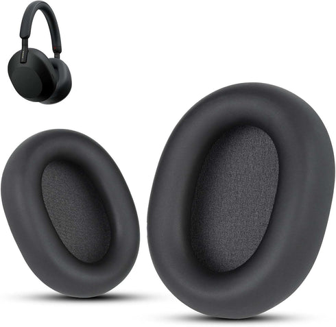 Krone Kalpasmos Replacement Earpads for Sony WH-1000XM5 (WH1000XM5), Premium Sony Wh-1000xm5 Ear Pads Accessories with Soft Protein Leather and Hi...