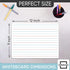 2 Pack Double Sided Whiteboard Lined Dry Erase Board for Kids Ruled Writing Board Handwriting Practice for Kids Small White Board Dry Erase Board ...