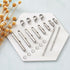 Beadthoven 260pcs 8sizes Stainless Steel Tube Slide On End Clasps with Twist Extender Chains Jump Rings Lobster Claw Clasps Crimp Cord Ends Findin...