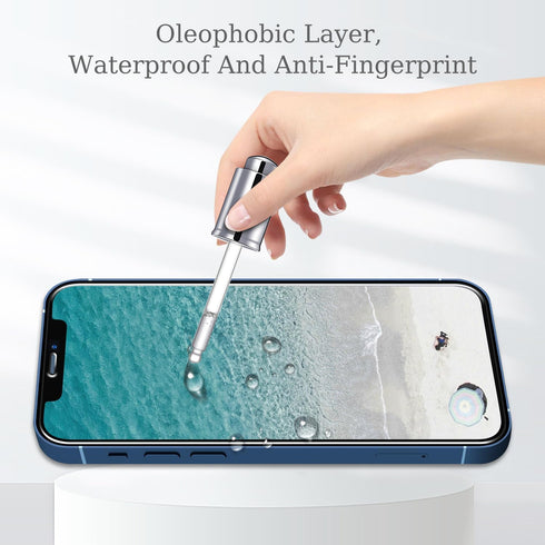 Pokolan (3-Pack) Screen Protector for iPhone 12 / iPhone 12 Pro 2020 (6.1 inch) Tempered Glass Film, 9H Hardness, Bubble Free, Easy to Install, Ca...
