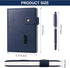 A5 Leather Journal Notebook with Pen, 200 Pages Hardcover Journal with Pocket, 100gsm Thick Lined Paper Daily Diary for Men and Women, Great Gift ...