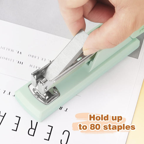 Stapler, Office Stapler, Stapler for Desk Portable Durable Staplers Office Supplies (Green)...