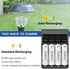 Household Batteries - 1100mAh AAA Rechargeable Batteries 1.2V Ni-MH Rechargeable AAA Batteries Ultra High Capacity, Triple A Batteries Pre-Charged...