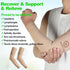 NURCOM® Medical Compression Arm Sleeve for Men Women, 2 Pack, 20-30mmHg Full Arm Support with Silicone Band for Lymphedema, Lipedema, Pain Relief,...