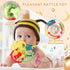 Orzbow Rattle & Sensory Teething Toys for Baby, Montessori Teethers Toys for Babies 3-12 Months, Infant Teething Relief Chew Toys, Stimulating Lit...