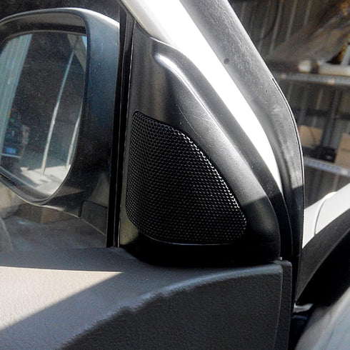 Aramox Stereo Speaker Trim, Pair Car Door Stereo Speaker Cover Trim Audio Tweeter Cover Trim Replacement for Corolla 2003?2006 Black......