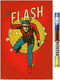 Trends International DC Comics The Flash - Vintage Wall Poster, 34L x 22.4W, Premium Poster & Clip Bundle...