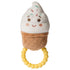 Mary Meyer Sweet Soothie Soft Baby Rattle with Teether Ring, Ice Cream...