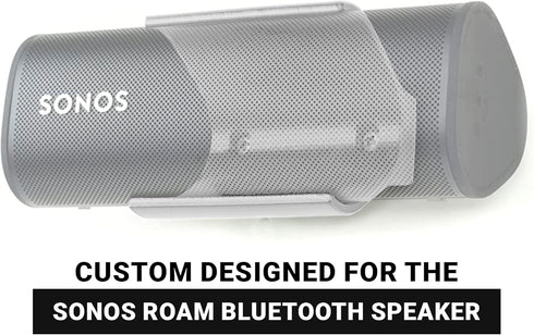 Spartan Mounts Bluetooth Speaker WHITE Wall Mount - for SONOS ROAM Bluetooth Speaker, Low Profile, Home, Office, Garage, Dorm, Patio, Auto, RV, Bo...