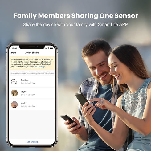 Door Window Sensor: Smart Tuya Door Sensor Free App Real-time Alerts, Wireless WiFi Window Contact Sensor for Home Security & Smart Home Automatio...