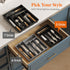 Lifewit Silverware Drawer Organizer Tray, Plastic Cutlery Storage for Kitchen Drawer, Flatware and Utensil Holder Divider for Spoons Forks Knives ...