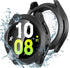 Miimall Waterproof Case for Samsung Galaxy Watch 6 40mm, Hard PC Bumper Cover with Tempered Glass Screen Protector for Galaxy Watch 6, Full Covera...