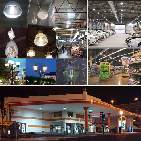55W LED Corn Light Bulb (E39 Large Mogul Base) 5500Lm 6000K Cool White Daylight, for Metal Halide HID HPS Replacement Garage Parking Lot High Bay ...