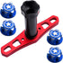 17mm Wheel Nuts & 17mm Hex Wheel Wrench Tool for Traxxas X-Maxx E Revo Summit T-Maxx RC Monster Truck Wheels Tires (4-Pack) (Blue Nut)...