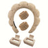 5Pcs Spa Tools Fluffy Head Band Elastic Water Absorbent Twist Bands Hair Claw Clips Non Slip Clips Suitable For Face Washing Bath Skincare Spa Mak...