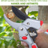 Pruning shears, work 3 times easier, MUSTKING garden clippers (Adjustable - Upgraded version - Red)...