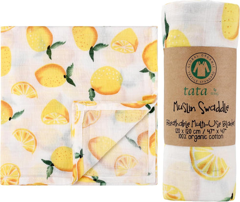 ® Muslin Baby Blankets | Swaddle for Newborns | 100% Organic Cotton Gauze Receiving Blanket Soft, Silky & Breathable for Girls & Neutral Gender | ...