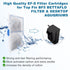 driamor 16 Pack Filter Cartridges for Top Fin EF-S Element and BF5 BETTAFLO Filter, Thickened Fish Tank Replacement Filters Cartridge with Zeolite...
