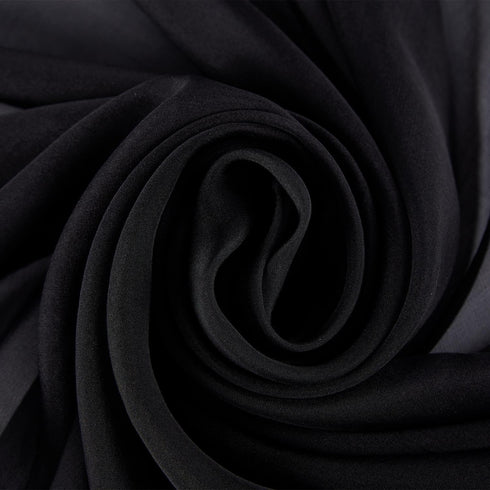 JWSilk Long Silk Chiffon Scarf Solid Color...