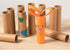 Brown Cardboard Tubes for Crafts, DIY Craft Paper Roll (1.6 x 5.9 in, 12 Pk)...