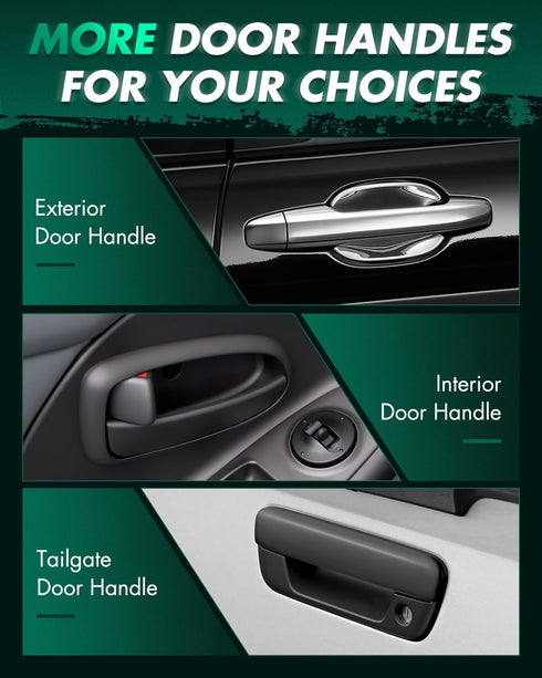 SCITOO Door Handle Compatible with 2004-2013 for Ford for E-150 Chrome 32 Endspc Replace Handle F2UZ-15266A46-A...