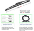 QUALITY 12" Premium All-Seasons Durable Stable And Quiet Rear Windshield Wiper Blades (pack of 1)...