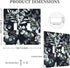 Decorative Switch Plate Covers Boho Black Grey Eucalyptus Leaf Floral 2 Gang Double Toggle Light Switch Cover Electric Wall Plate Dual Device Elec...