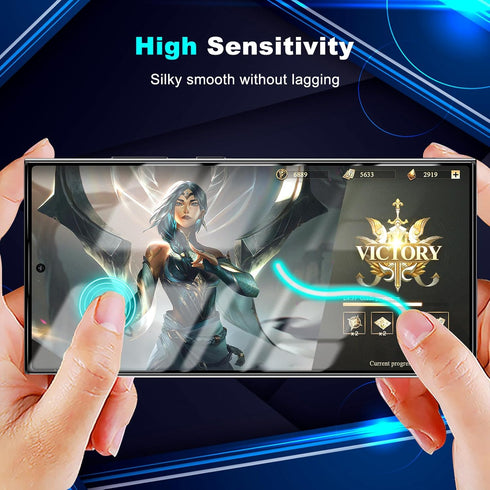 2 Pack for Samsung Galaxy S24 Ultra Privacy Screen Protector Tempered Glass, Anti-Spy, Fingerprint unlocking, Full coverage, S24 Ultra Accessories...