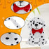 Kathfly 4 Pieces Halloween Plush Toy Dog Dalmatian Stuffed Animal Dalmatian Dog Spotted Stuffed Puppy Cuddly Sitting Stuffed Animal Toy Birthday P...